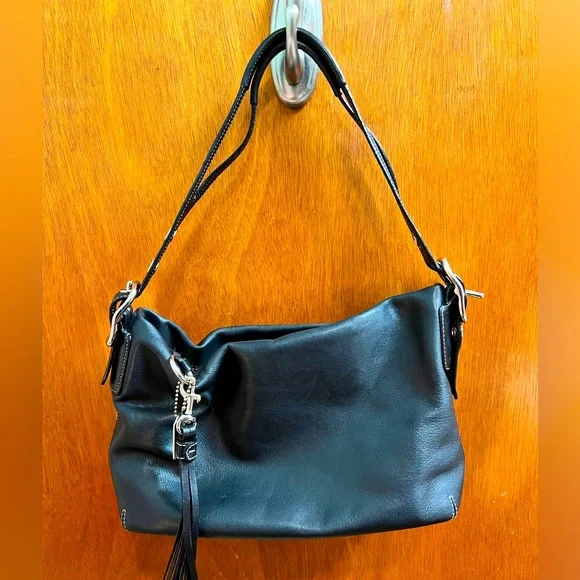 COACH - East West Legacy Handbag F066-1417 - Black Leather (EUC) - Picture 1 of 16